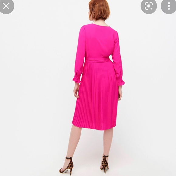 J Crew NWT pleated tie dress - Picture 2 of 7